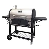 Dyna-Glo DGN576SNC-D Dual Zone Premium Charcoal Grill, X-Large, Stainless