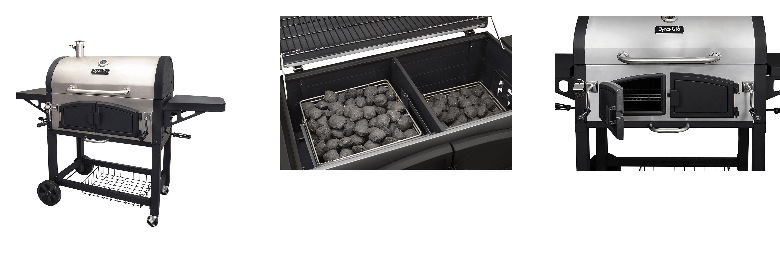 Dyna-Glo DGN576SNC-D Dual Zone Premium Charcoal Grill